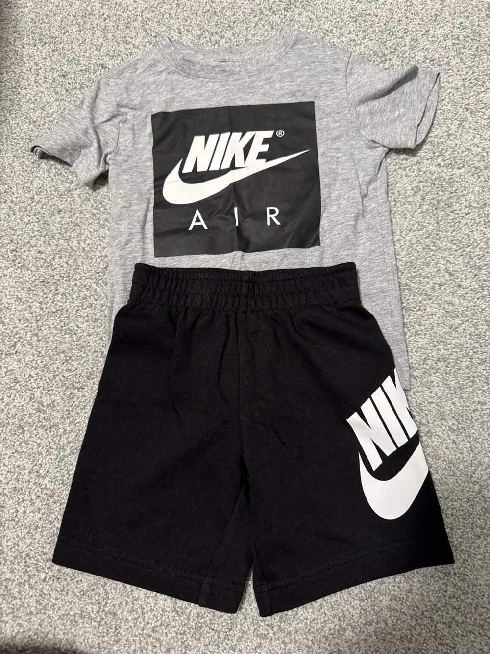 Nike Black Shorts with White Logo - Kids Athletic Bottoms